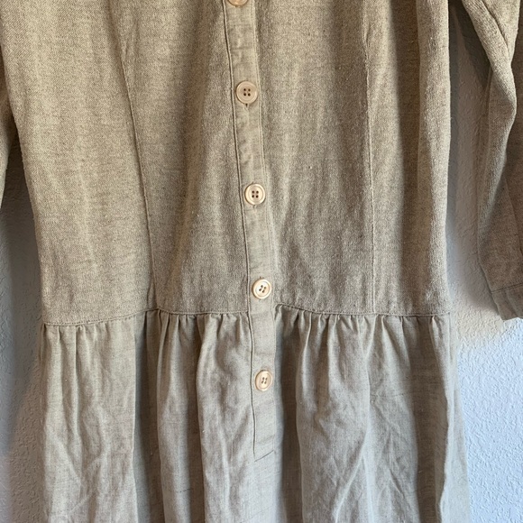 Linen Button Down Dress - Picture 6 of 6